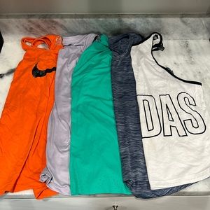 Bundle of 5 workout tanks!!